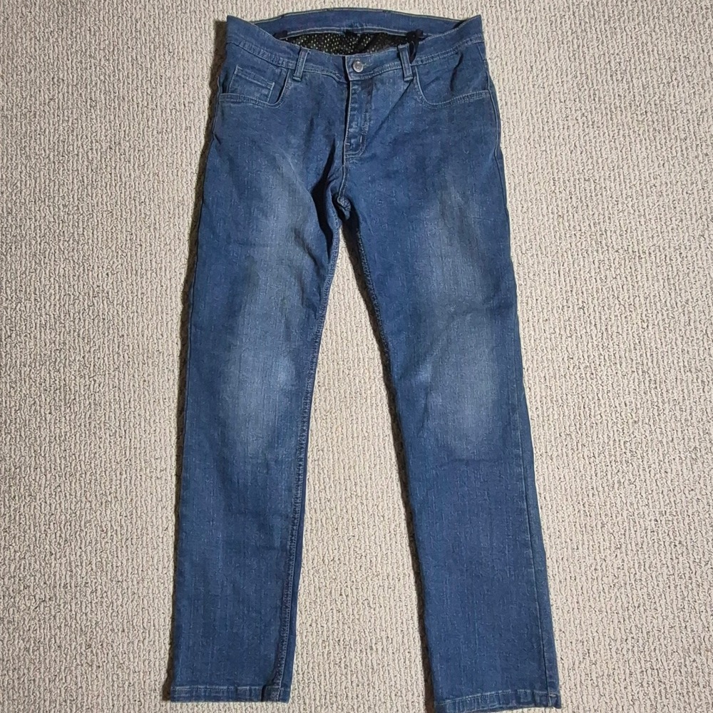 Street & Steel Oakland Motorcycle Jeans Blue Aramid Reinforced Mens 33x31